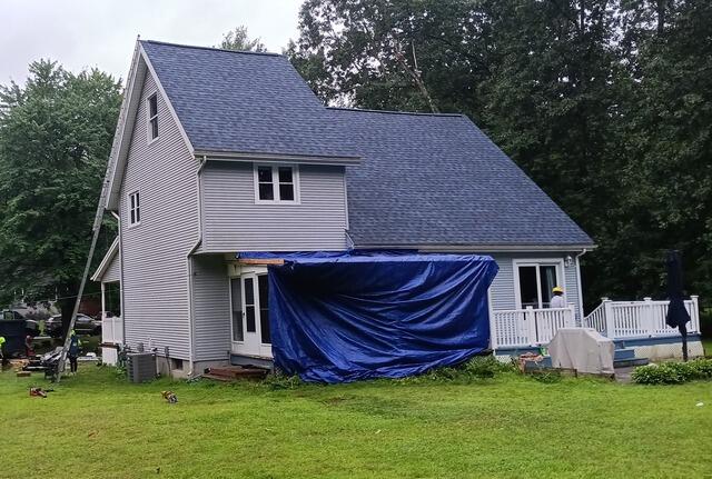 During Roof Installation