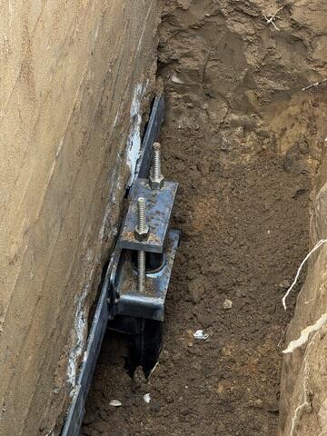 Helical Pier Placed in the Soil