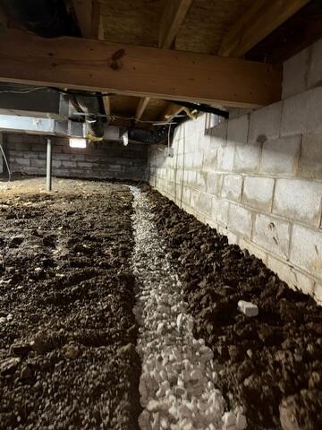 Crawl Space Waterproofing System in Georgetown, KY