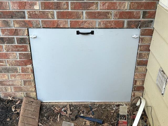 New Crawl Space Door