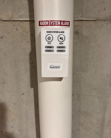 Radon System Alarm
