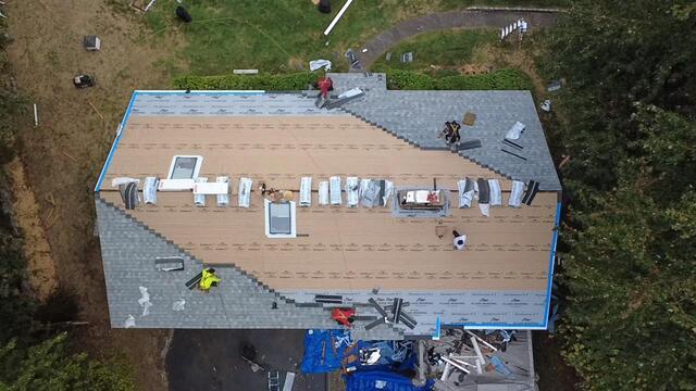 New Shingles Are Installed
