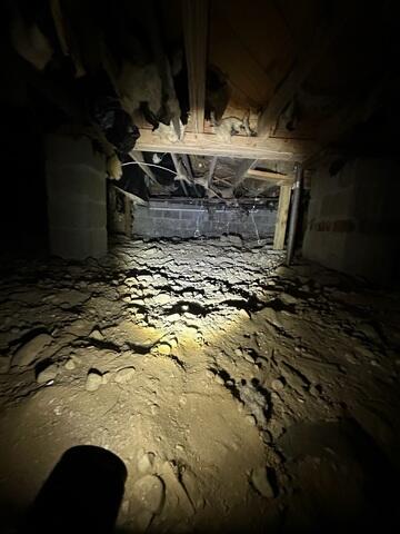 Damp Crawl Space