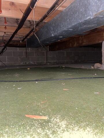 Crawl Space Before Encapsulation