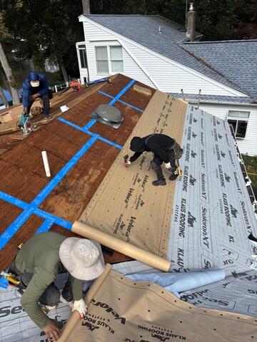 Underlayment Is Installed