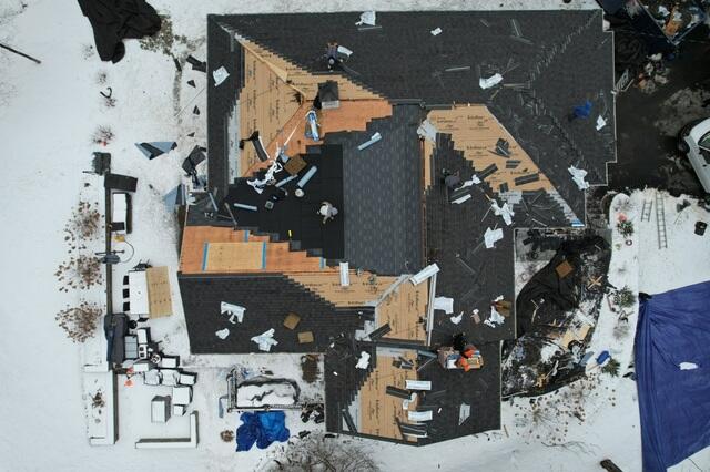 SBS Roof Section Is Installed