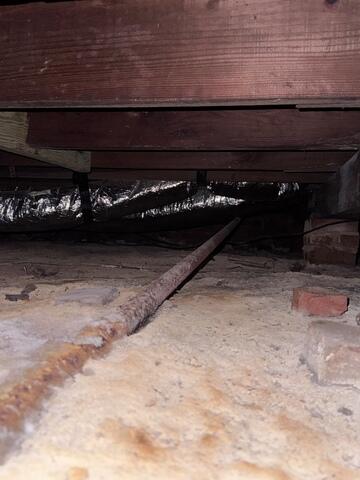 Rusted Support and Moisture Concerns - Jacksonville, FL
