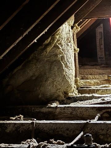 During Installation - Spray Foam Sealing