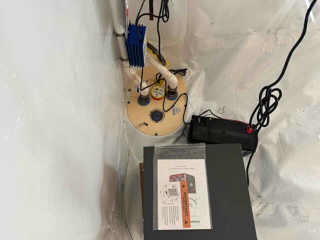 A TripleSafe Sump Pump and Dehumidifer