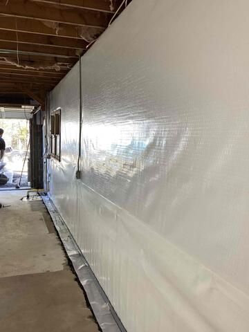 Installing the Interior Drainage System - Boone, NC