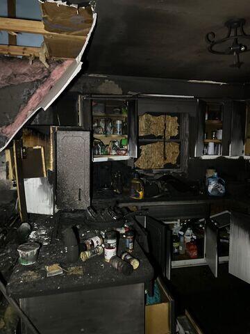 Electrical Fire Covers Kitchen in Soot