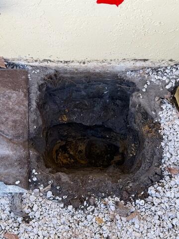 Helical Pier Installation Prep