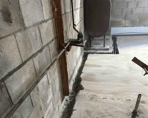 Jackhammering to Install WaterGuard