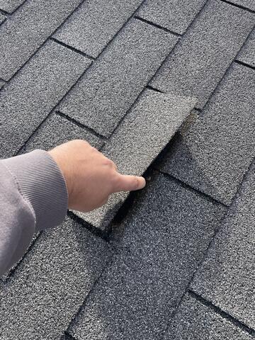 Before: Lifting Shingles