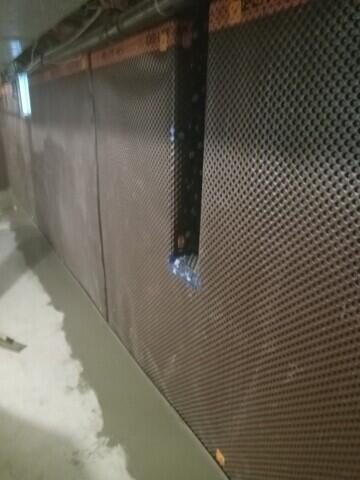 Trench concreted back