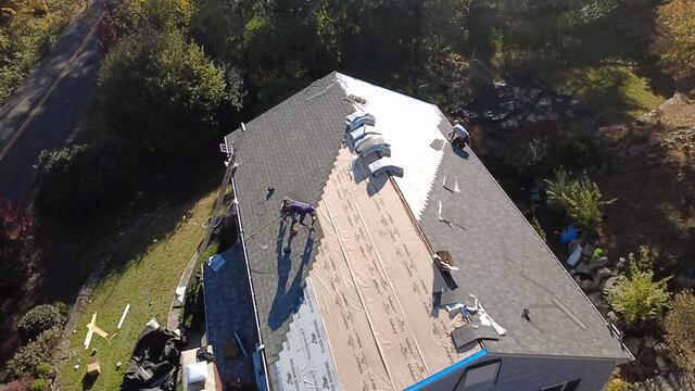 New Shingles Are Installed