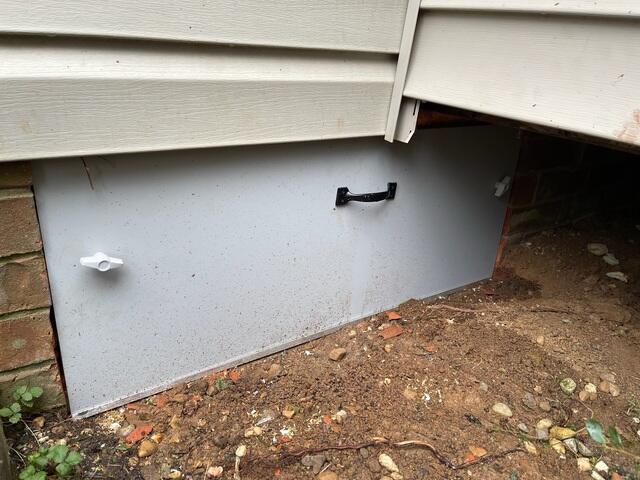 New Crawl Space Door