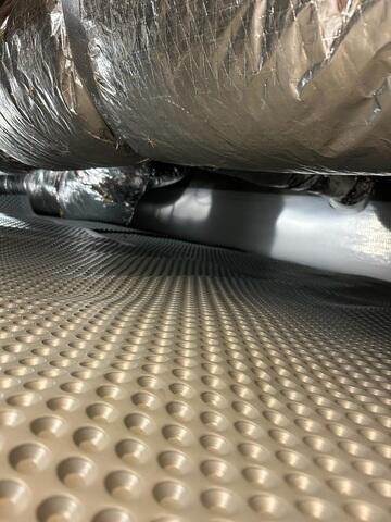 Drainage Matting Installed