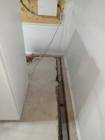 Waterguard set in place