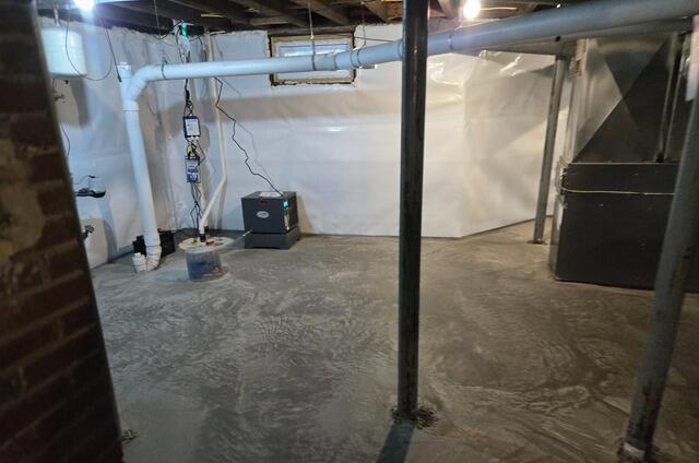 Waterproofed Basement
