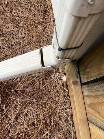 An old Gutter downspout needs an upgrade.