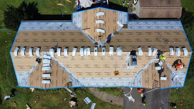 Drip Edge & Rake Metal Flashing Are Installed