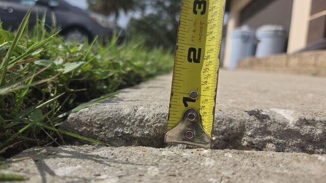 Concrete Trip Hazard