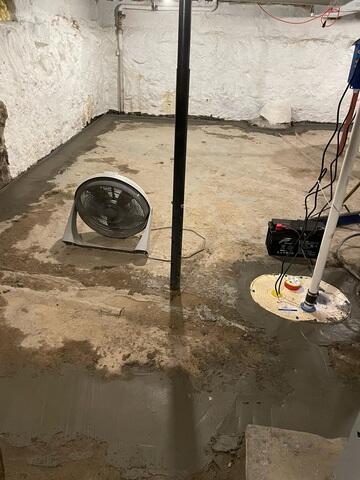 After: Waterproofed Basement with DoubleSafe™ Sump System