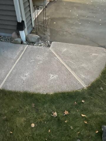 After: Smooth, Even Concrete Walkway