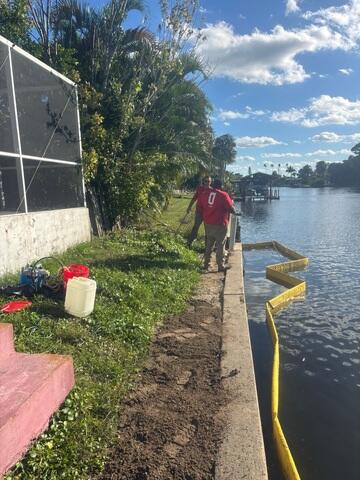 Backfilling Soil Behind Seawall