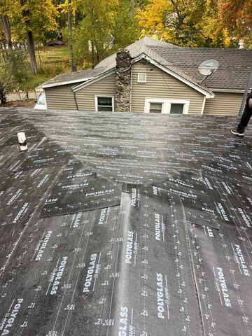 Finished applying the underlayment