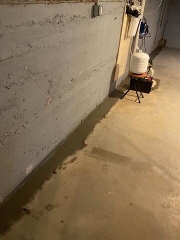 Drainage System Concreted into Foundation