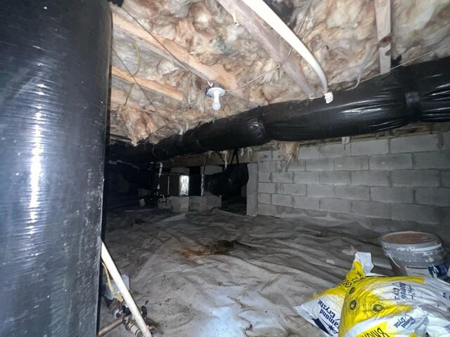 Damp and Uninsulated Crawl Space in Franklinton, NC