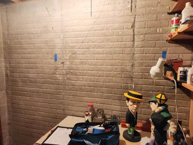 Before Muscatine, IA Wall Anchor Installation