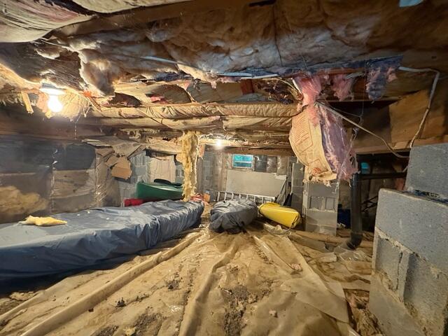 The Starting Point - A Damp, Unhealthy Crawl Space