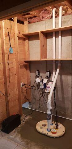 After TripleSafe Sump Pump Installation