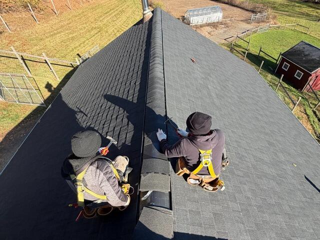 Ridge Cap Is Installed