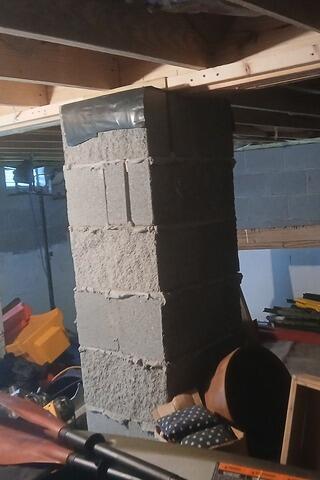 Failing Crawl Space Support