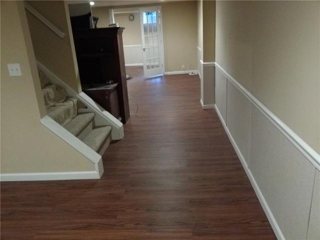 <p>Mill Creek basement flooring is made out of inorganic material but looks like real wood. It is waterproof and easily cleaned.</p>