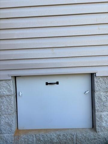 New Crawl Space Door