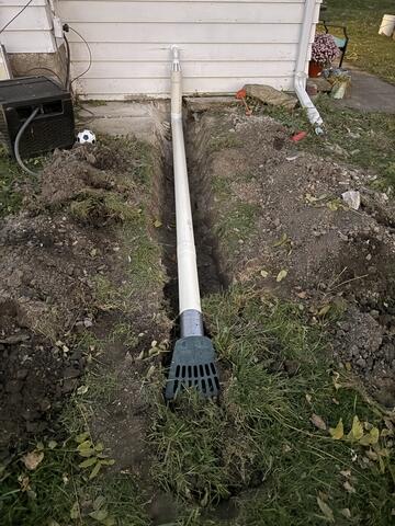 LawnScape and Sump Pump Drainage Line