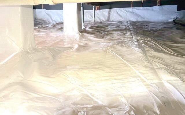 Sealed and Stabilized Crawl Space