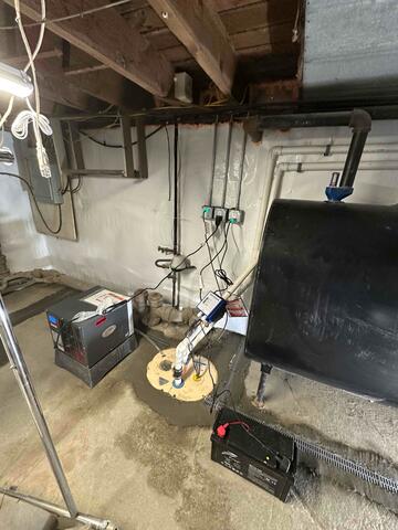 TripleSafe Sump Pump System & SaniDry Sedona Dehumidifier