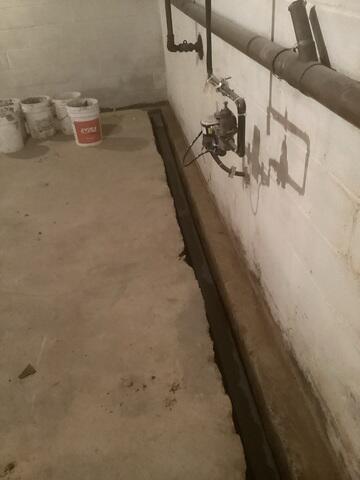 Non-Clogging Interior Drainage System