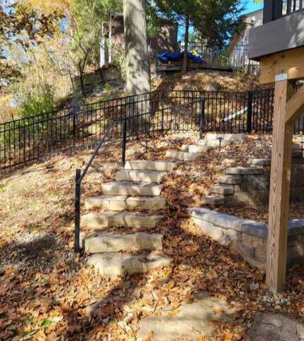 Continuous Aluminum Black Hand Rail