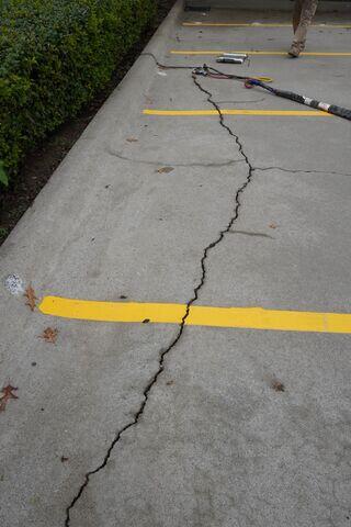 Large Crack in the Concrete