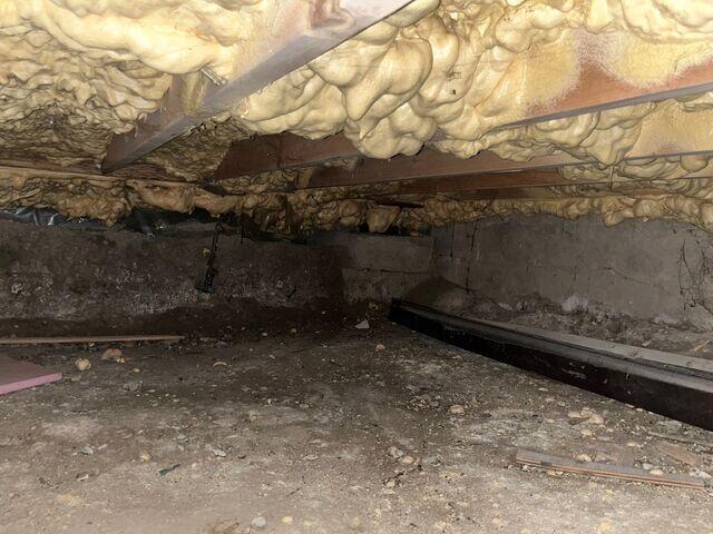 Before: Moisture in the Crawl Space