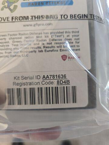 Radon Test Kit