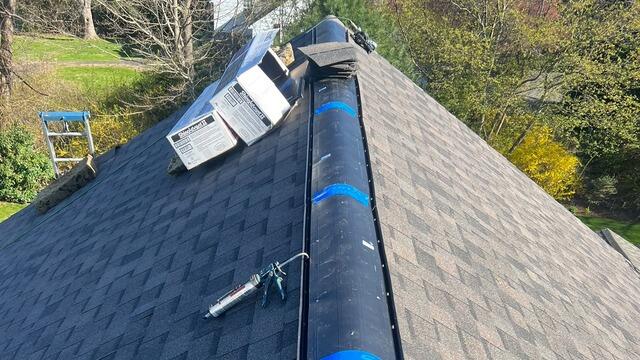 Ridge Vent Is Installed