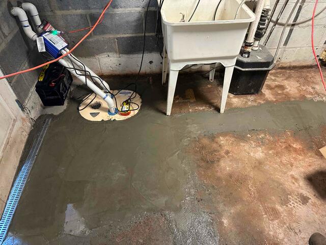 TripleSafe Sump Pump System Installed